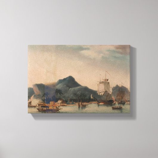 ヴィンテージハワイの解決と発見 キャンバスプリント (正面)