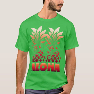 ヴィンテージハワイアロハ州ハワイアンパイナップル Tシャツ