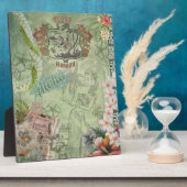 ヴィンテージハワイアンスクラップブックアロハフラ フォトプラーク (側面)