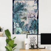 ヴィンテージハワイアンスクラップブックページ12 ポスター (ホームオフィス)