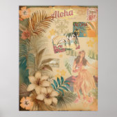 ヴィンテージハワイアンスクラップブックページ2 ポスター (正面)