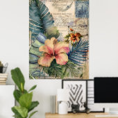 ヴィンテージハワイアンスクラップブックページ6 ポスター (ホームオフィス)