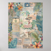 ヴィンテージハワイアンスクラップブックページ8 ポスター (正面)