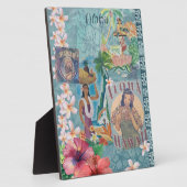 ヴィンテージハワイアンスクラップブックページ：アロハ フォトプラーク (側面)