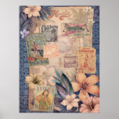 ヴィンテージハワイアンスクラップブック：トラベルハワイ ポスター (正面)