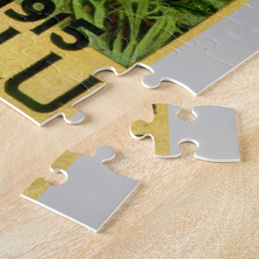 ヴィンテージハワイアントラベルアートイラストレーション旧 ジグソーパズル (側面)