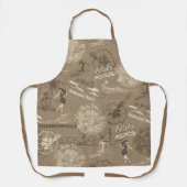 ヴィンテージハワイアントラベルコラージュinタウペ エプロン (正面)