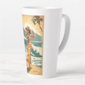 ヴィンテージハワイアントラベルホノルルミッドパシフィック カフェラテマグ (右アングル)