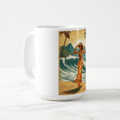 ヴィンテージハワイアントラベルホノルルミッドパシフィック コーヒーマグカップ (正面左)