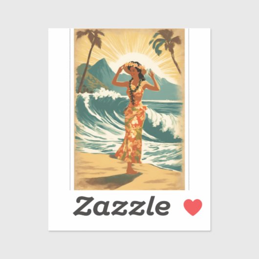 ヴィンテージハワイアントラベルホノルルミッドパシフィック シール (シート)