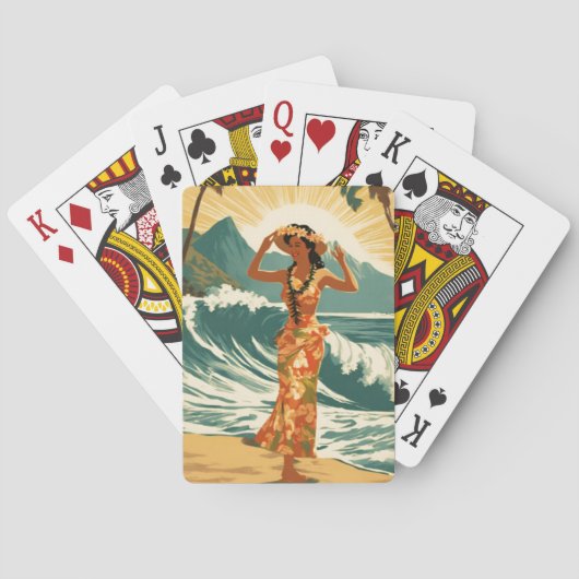 ヴィンテージハワイアントラベルホノルルミッドパシフィック トランプ (裏面)