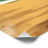 ヴィンテージハワイアントラベルホノルルミッドパシフィック ポスター (コーナー)