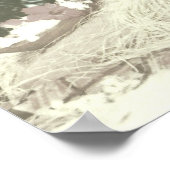 ヴィンテージハワイアントラベル – ハワイフラダンサー ポスター (角)