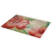 ヴィンテージハワイアンハイビスカスポストカード カッティングボード (角)