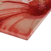 ヴィンテージハワイアンハイビスカスポストカード カッティングボード (角)