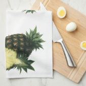 ヴィンテージハワイアンパイナップルオーガニック、フードフルーツ キッチンタオル (四つ折り)