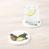 ヴィンテージハワイアンパイナップルオーガニック、フードフルーツ コースター (側面)