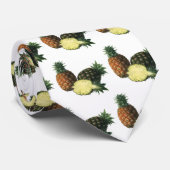 ヴィンテージハワイアンパイナップルオーガニック、フードフルーツ ネクタイ (ロール)