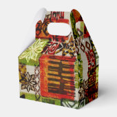 ヴィンテージハワイアンプリントパーティーのお願い箱 フェイバーボックス (裏面サイド)