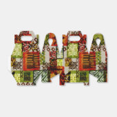 ヴィンテージハワイアンプリントパーティーのお願い箱 フェイバーボックス (折り畳みなし)