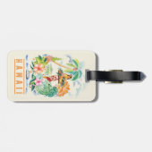 ヴィンテージハワイアン旅行ポスター ラゲッジタグ (裏面横)