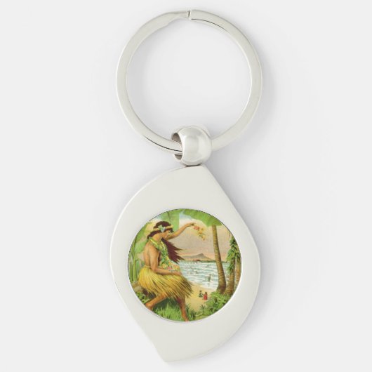 ヴィンテージハワイアン旅行 キーホルダー (正面)