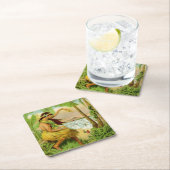 ヴィンテージハワイアン旅行 スクエアペーパーコースター (インサイチュ)