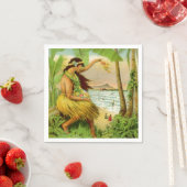 ヴィンテージハワイアン旅行 スタンダードカクテルナプキン (インサイチュ)