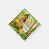 ヴィンテージハワイアン旅行 スタンダードカクテルナプキン (角)