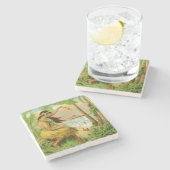 ヴィンテージハワイアン旅行 ストーンコースター (横)