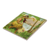 ヴィンテージハワイアン旅行 タイル (側面)