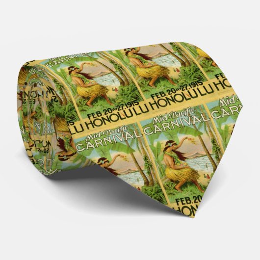 ヴィンテージハワイアン旅行 ネクタイ (ロール)