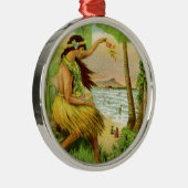 ヴィンテージハワイアン旅行 メタルオーナメント (右)