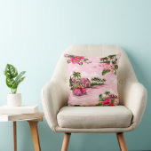 ヴィンテージハワイアン熱帯島のバーククロスデザイン クッション (椅子)