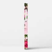 ヴィンテージハワイアン熱帯島のバーククロスデザイン Case-Mate iPhoneケース (裏面 / 左)