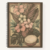 ヴィンテージハワイアン熱帯果実 ノートブック (正面)