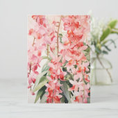 ヴィンテージハワイアン フローラル カスケーディング オーキッド ブランク シーズンカード (スタンド正面)