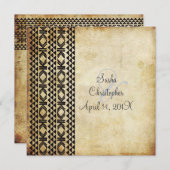 ヴィンテージハワイアンTattoo/パーティの招待状 招待状 (正面/裏面)