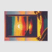 ヴィンテージハワイカラフルトラベルアートワーク 薄葉紙 (正面)