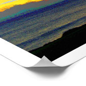 ヴィンテージハワイサンセットポスター ポスター (角)