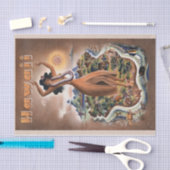 ヴィンテージハワイトラベルアロハ！  薄葉紙 (クラフト)