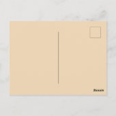 ヴィンテージハワイビーチトロピカルパラダイス絵を描ズ ポストカード (裏面)