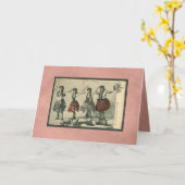 ヴィンテージハワイフラダンサーカードすべての行事 カード (黄色い花)