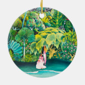 ヴィンテージハワイフラ旅行 セラミックオーナメント (裏面)