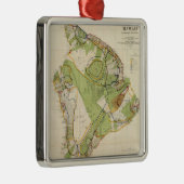 ヴィンテージハワイ島の地図（1906年） メタルオーナメント (右)