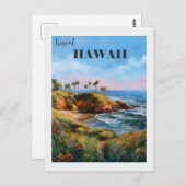 ヴィンテージハワイ島レトロ旅行 ポストカード (正面/裏面)