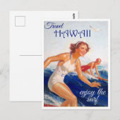 ヴィンテージハワイ旅行はがき ポストカード (正面/裏面)