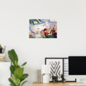 ヴィンテージハワイ旅行ポスター ポスター (ホームオフィス)