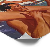 ヴィンテージハワイ旅行ポスター ポスター (角)