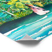 ヴィンテージハワイ旅行ポスター ポスター (角)